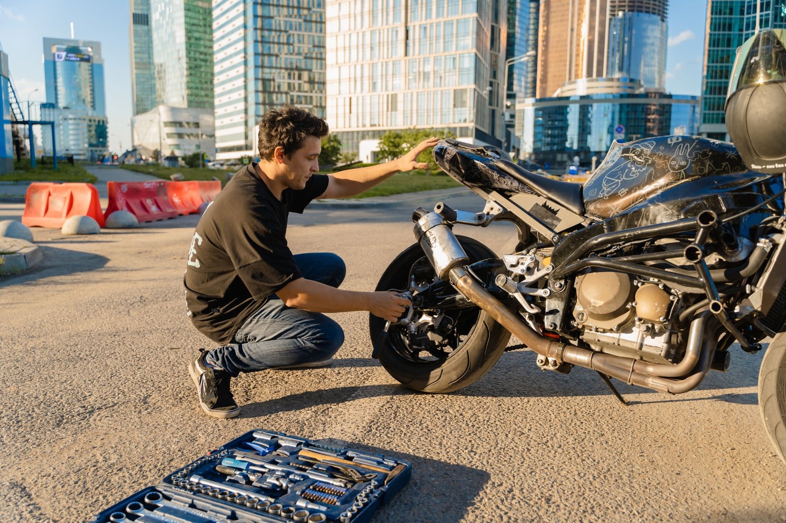 Motorcycle recovery setup
